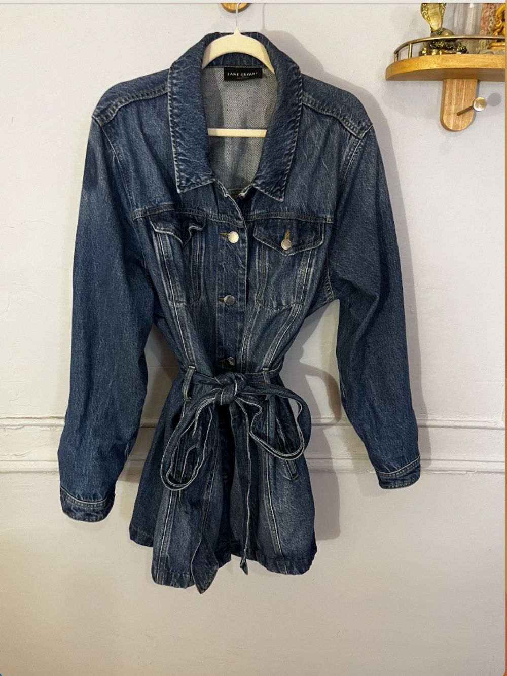 Denim Trench Style Jacket
